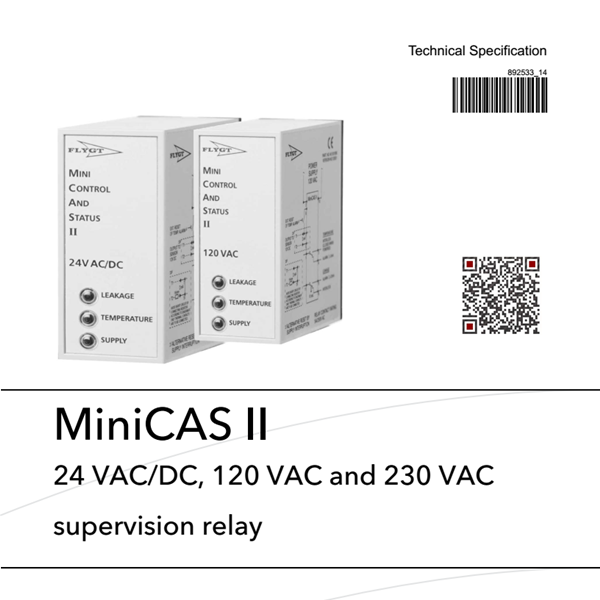 MiniCAS-II飞力水泵及搅拌机监测继电保护器